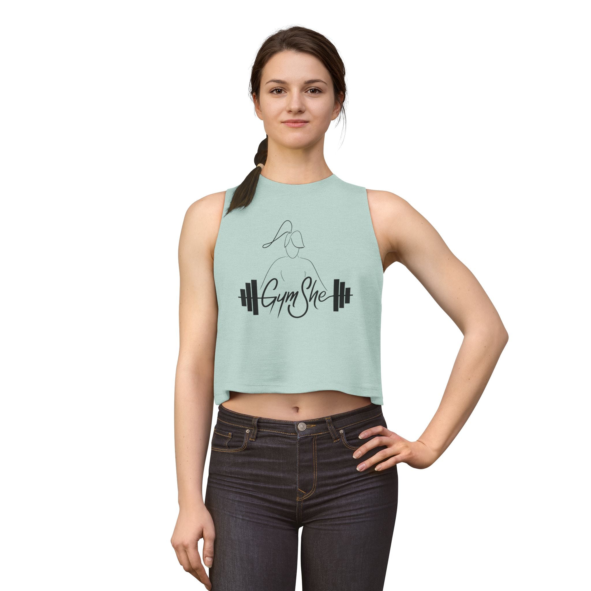 GymShe Crop Tank — Women’s Fitness Muscle Tank Top